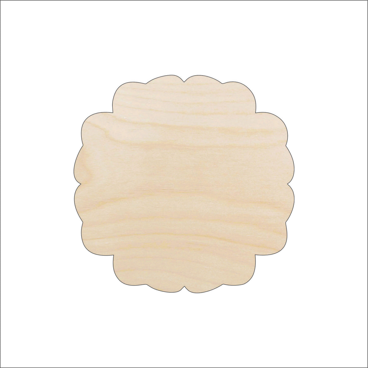 Plaque Wood Craft Shape - Laser Cut Baltic Birch Unfinished DIY Wood Art Supplies BSC52 - The Wood Shape Store