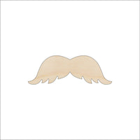 Mustache Wood Craft Shape - Laser Cut Baltic Birch Unfinished DIY Wood Art Supplies PPL55 - The Wood Shape Store