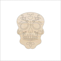 Dead Skull Wood Craft Shape – Laser Cut Baltic Birch Unfinished DIY Wood Art Supplies SKL11 - The Wood Shape Store