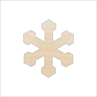 Snowflake Wood Craft Shape - Laser Cut Baltic Birch Unfinished DIY Wood Art Supplies SNW29 - The Wood Shape Store