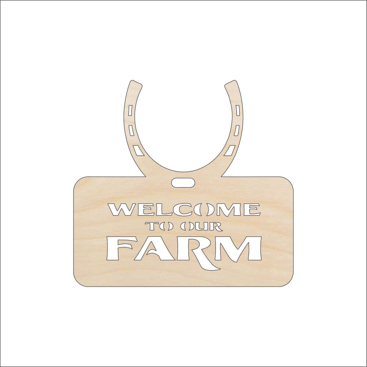 Farm Wood Craft Shape - Laser Cut Baltic Birch Unfinished DIY Wood Art Supplies SGN54 - The Wood Shape Store