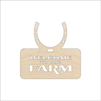 Farm Wood Craft Shape - Laser Cut Baltic Birch Unfinished DIY Wood Art Supplies SGN54 - The Wood Shape Store