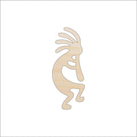 Kokopelli Wood Craft Shape - Laser Cut Baltic Birch Unfinished DIY Wood Art Supplies WLD31 - The Wood Shape Store