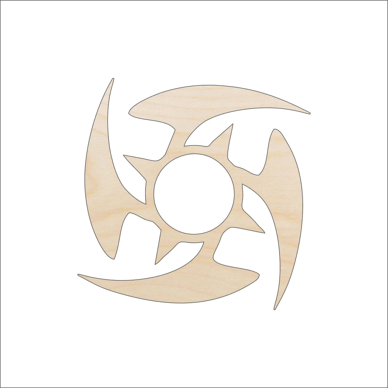 Design Wood Craft Shape - Laser Cut Baltic Birch Unfinished DIY Wood Art Supplies DSN49 - The Wood Shape Store