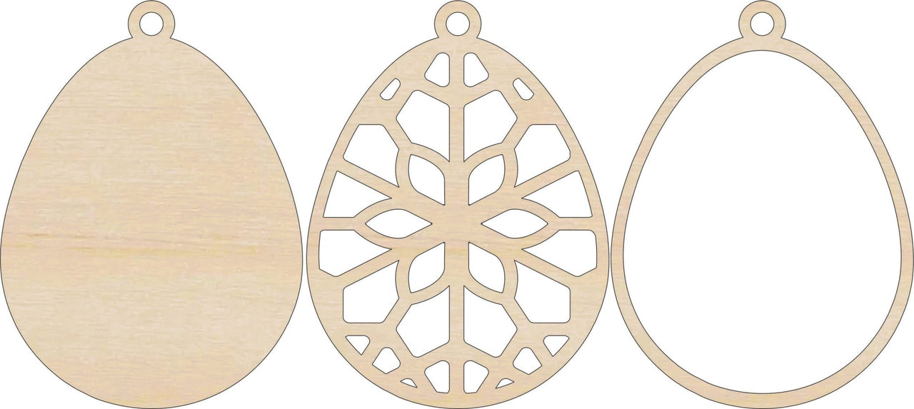 Easter 3D Laser Cut Ornament – Baltic Birch Wood Craft Supplies | DIY Wood Ornament Kit ES16 - The Wood Shape Store