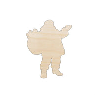 Santa Claus Wood Craft Shape - Laser Cut Baltic Birch Unfinished DIY Wood Art Supplies XMS256 - The Wood Shape Store