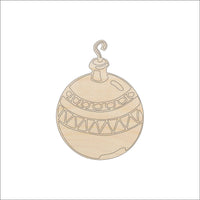 Ornament Wood Craft Shape - Laser Cut Baltic Birch Unfinished DIY Wood Art Supplies XMS55 - The Wood Shape Store