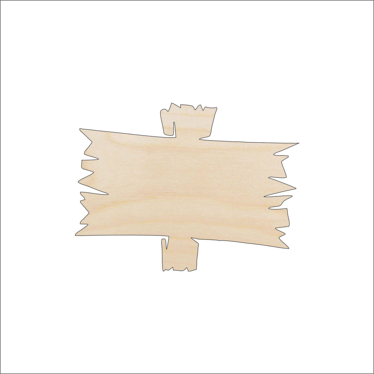 Sign Wood Craft Shape - Laser Cut Baltic Birch Unfinished DIY Wood Art Supplies SGN32 - The Wood Shape Store