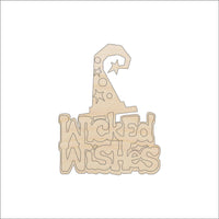 Witch Wood Craft Shape - Laser Cut Baltic Birch Unfinished DIY Wood Art Supplies FAL44 - The Wood Shape Store