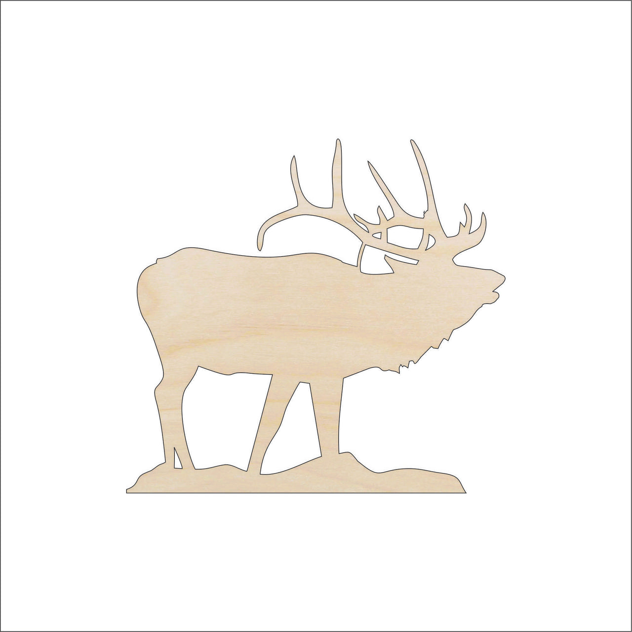 Deer Wood Craft Shape - Laser Cut Baltic Birch Unfinished DIY Wood Art Supplies DER40 - The Wood Shape Store