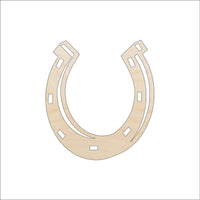 Horseshoe Wood Craft Shape - Laser Cut Baltic Birch Unfinished DIY Wood Art Supplies HRS1 - The Wood Shape Store