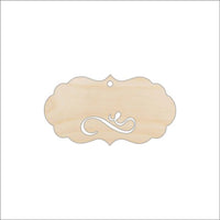 Gift Tag Wood Craft Shape - Laser Cut Baltic Birch Unfinished DIY Wood Art Supplies TAG6 - The Wood Shape Store