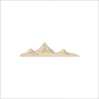 Mountains Wood Craft Shape - Laser Cut Baltic Birch Unfinished DIY Wood Art Supplies XTR33 - The Wood Shape Store