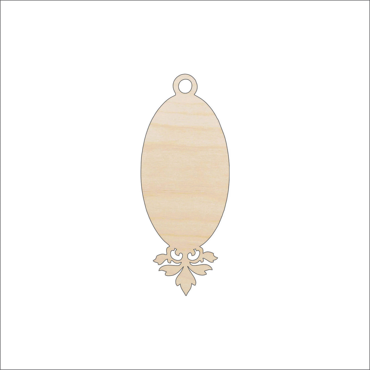 Gift Tag Wood Craft Shape - Laser Cut Baltic Birch Unfinished DIY Wood Art Supplies TAG21 - The Wood Shape Store