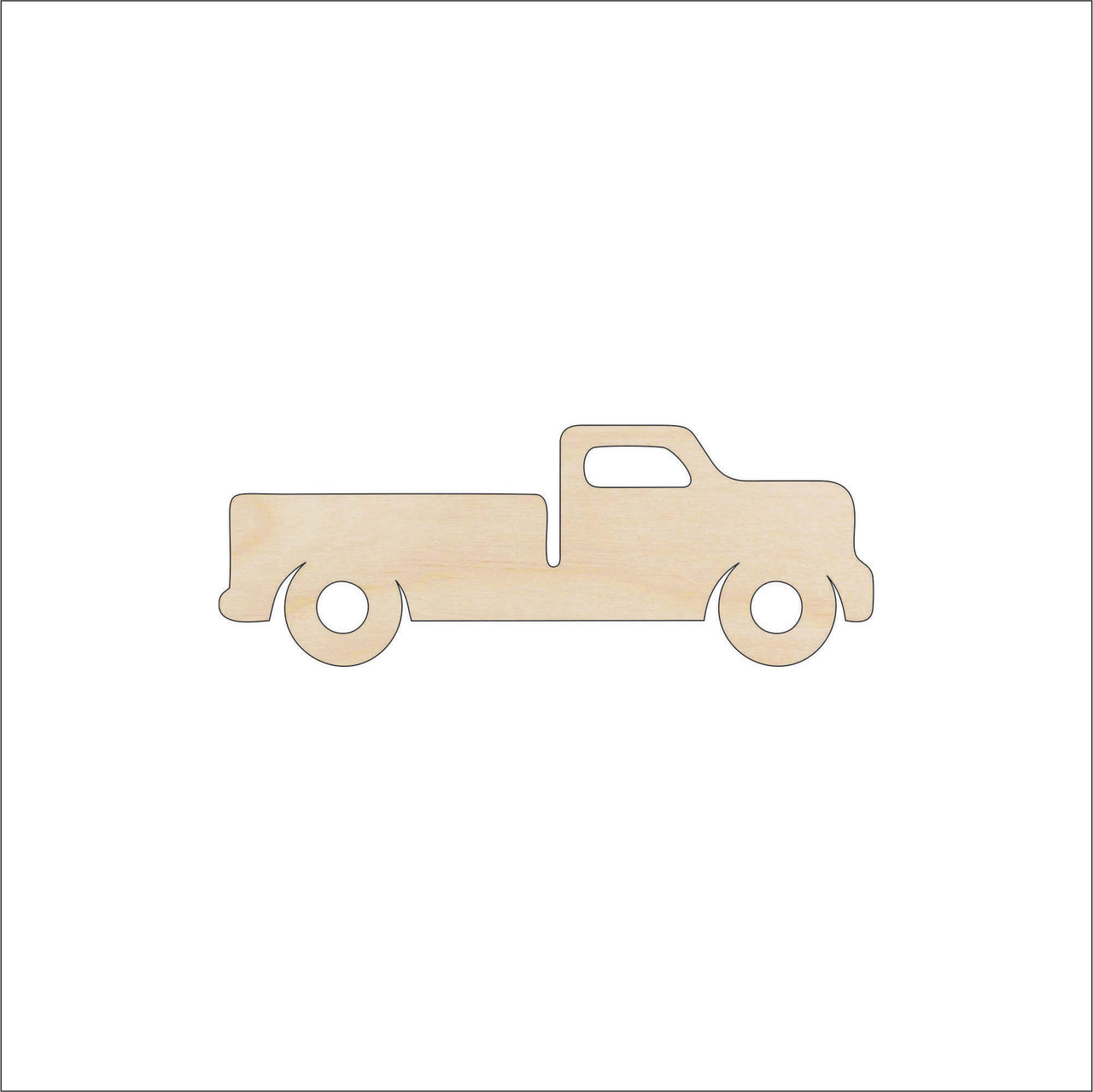 Truck Wood Craft Shape - Laser Cut Baltic Birch Unfinished DIY Wood Art Supplies CAR107 - The Wood Shape Store