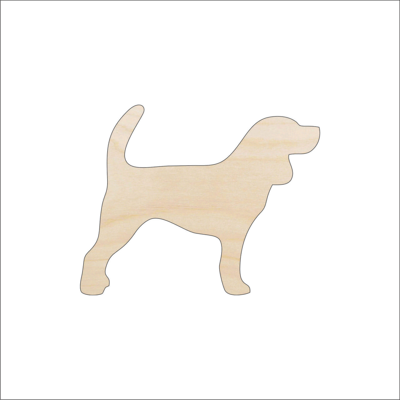 Dog Wood Craft Shape - Laser Cut Baltic Birch Unfinished DIY Wood Art Supplies DOG19 - The Wood Shape Store