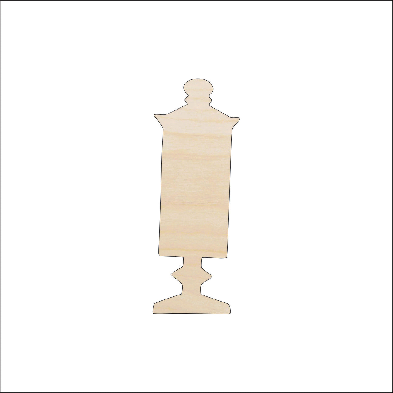 Jar Wood Craft Shape - Laser Cut Baltic Birch Unfinished DIY Wood Art Supplies FOD159 - The Wood Shape Store