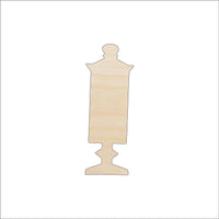 Jar Wood Craft Shape - Laser Cut Baltic Birch Unfinished DIY Wood Art Supplies FOD159 - The Wood Shape Store
