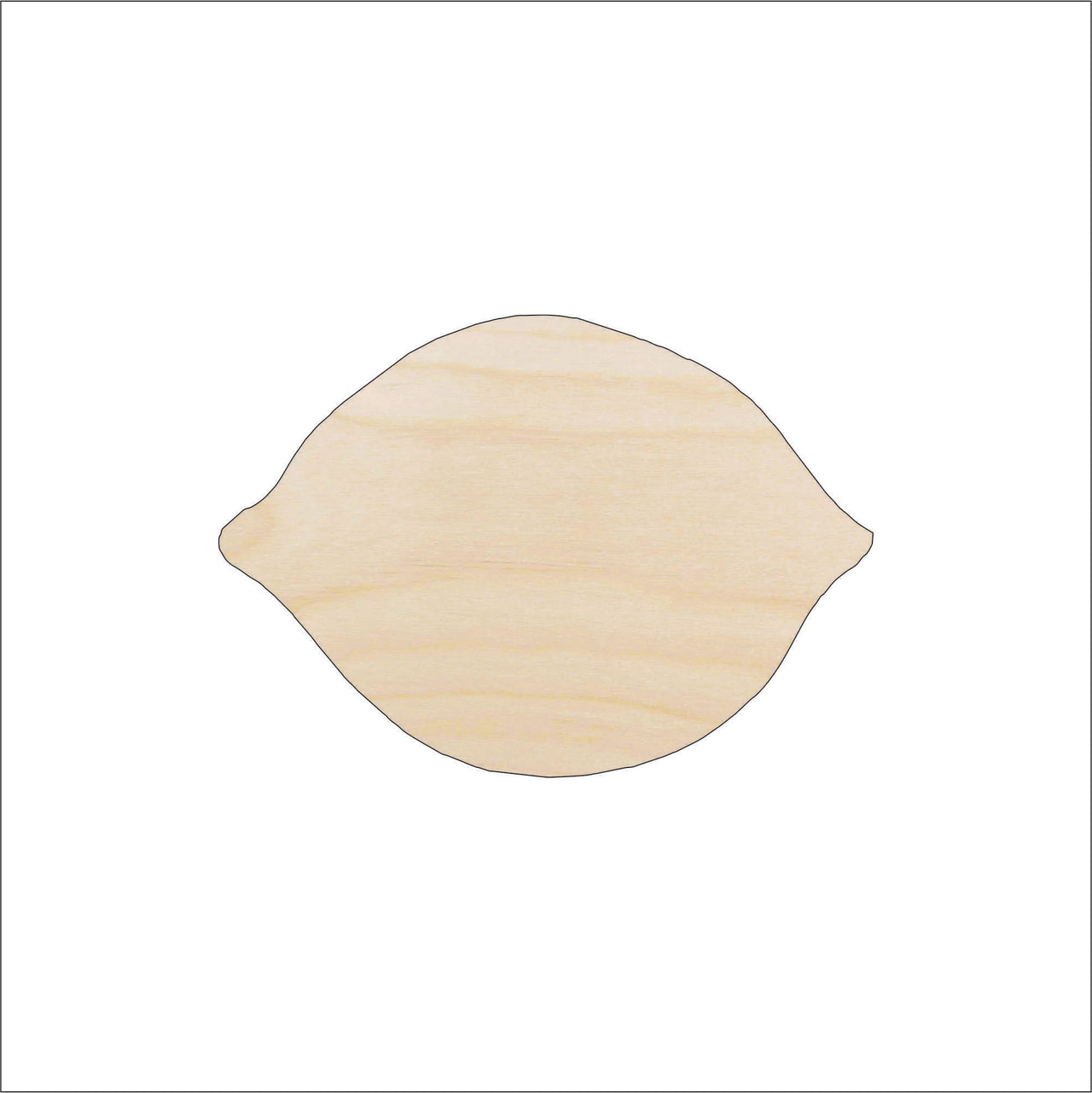 Lemon Wood Craft Shape - Laser Cut Baltic Birch Unfinished DIY Wood Art Supplies FOD64 - The Wood Shape Store