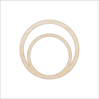 Hoop Circle Wood Craft Shape - Laser Cut Baltic Birch Unfinished DIY Wood Art Supplies BSC57 - The Wood Shape Store