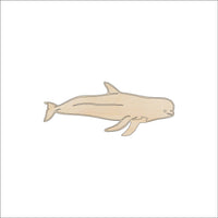 Whale Wood Craft Shape - Laser Cut Baltic Birch Unfinished DIY Wood Art Supplies SEA33 - The Wood Shape Store