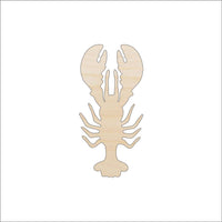 Lobster Wood Craft Shape - Laser Cut Baltic Birch Unfinished DIY Wood Art Supplies SEA16 - The Wood Shape Store