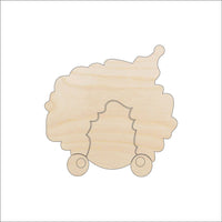 Woman Wood Craft Shape - Laser Cut Baltic Birch Unfinished DIY Wood Art Supplies PPL82 - The Wood Shape Store