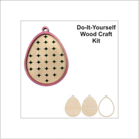 Easter 3D Laser Cut Ornament – Baltic Birch Wood Craft Supplies | DIY Wood Ornament Kit ES15 - The Wood Shape Store