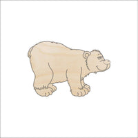 Bear Wood Craft Shape – Laser Cut Baltic Birch Unfinished DIY Wood Art Supplies BER12 - The Wood Shape Store