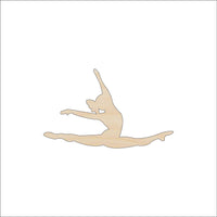 Dancer Wood Craft Shape - Laser Cut Baltic Birch Unfinished DIY Wood Art Supplies SPT649 - The Wood Shape Store