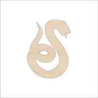 Snake Wood Craft Shape Laser Cut Out and Unfinished DIY Craft Supply REP73 - The Wood Shape Store