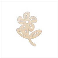Flower Wood Craft Shape - Laser Cut Baltic Birch Unfinished DIY Wood Art Supplies FLR92 - The Wood Shape Store