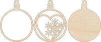 Heart 3D Laser Cut Ornament – Baltic Birch Wood Craft Supplies | DIY Wood Ornament Kit XM13 - The Wood Shape Store