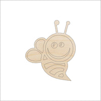 Bumblebee Wood Craft Shape - Laser Cut Baltic Birch Unfinished DIY Wood Art Supplies BUG3 - The Wood Shape Store