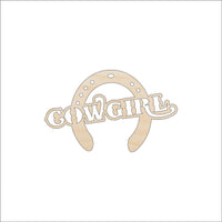 Cowgirl SignWood Craft Shape - Laser Cut Baltic Birch Unfinished DIY Wood Art Supplies PPL145 - The Wood Shape Store