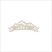 Mountain Wood Craft Shape – Laser Cut Baltic Birch Unfinished DIY Art Supplies SGN12 - The Wood Shape Store