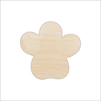 Dog Paw Wood Craft Shape – Laser Cut Baltic Birch Unfinished DIY Wood Art Supplies ANML131 - The Wood Shape Store