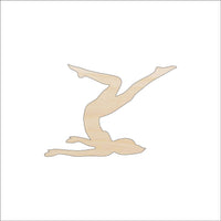 Dancer Wood Craft Shape - Laser Cut Baltic Birch Unfinished DIY Wood Art Supplies SPT157 - The Wood Shape Store