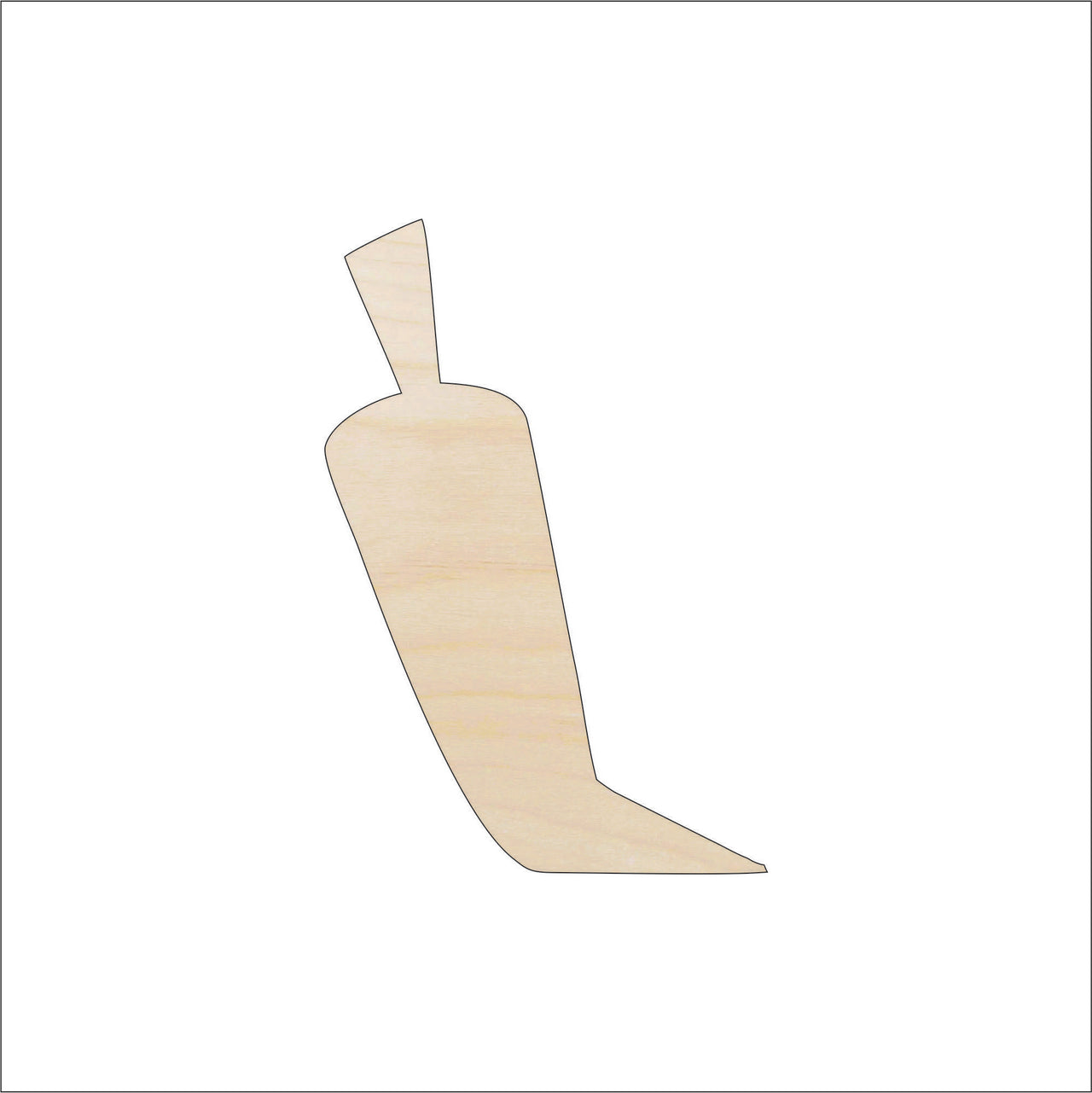 Chili Pepper Wood Craft Shape - Laser Cut Baltic Birch Unfinished DIY Wood Art Supplies FOD92 - The Wood Shape Store