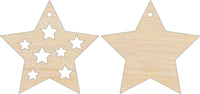America 3D Laser Cut Ornament – Baltic Birch Wood Craft Supplies | DIY Wood Ornament Kit US3 - The Wood Shape Store