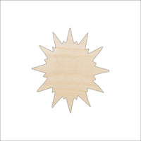 Flower Wood Craft Shape - Laser Cut Baltic Birch Unfinished DIY Wood Art Supplies FLR53 - The Wood Shape Store
