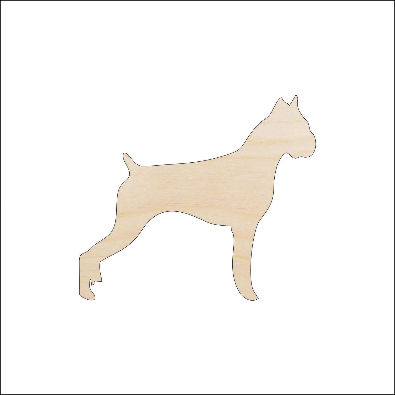 Dog Wood Craft Shape - Laser Cut Baltic Birch Unfinished DIY Wood Art Supplies DOG22 - The Wood Shape Store