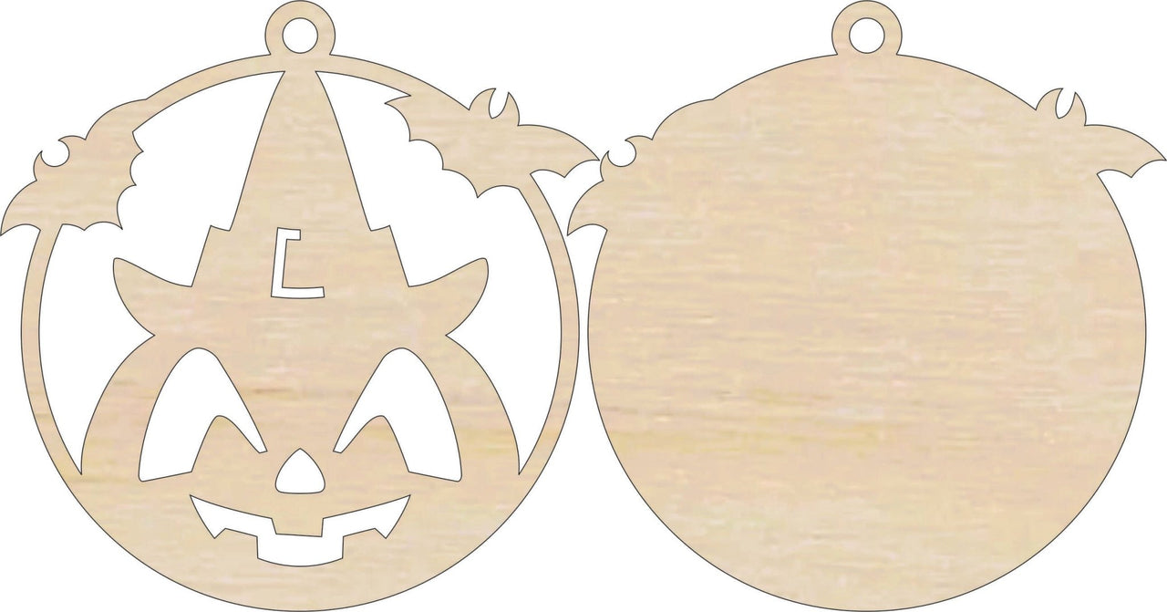 Pumpkin 3D Laser Cut Ornament – Baltic Birch Wood Craft Supplies | DIY Wood Ornament Kit HA26 - The Wood Shape Store