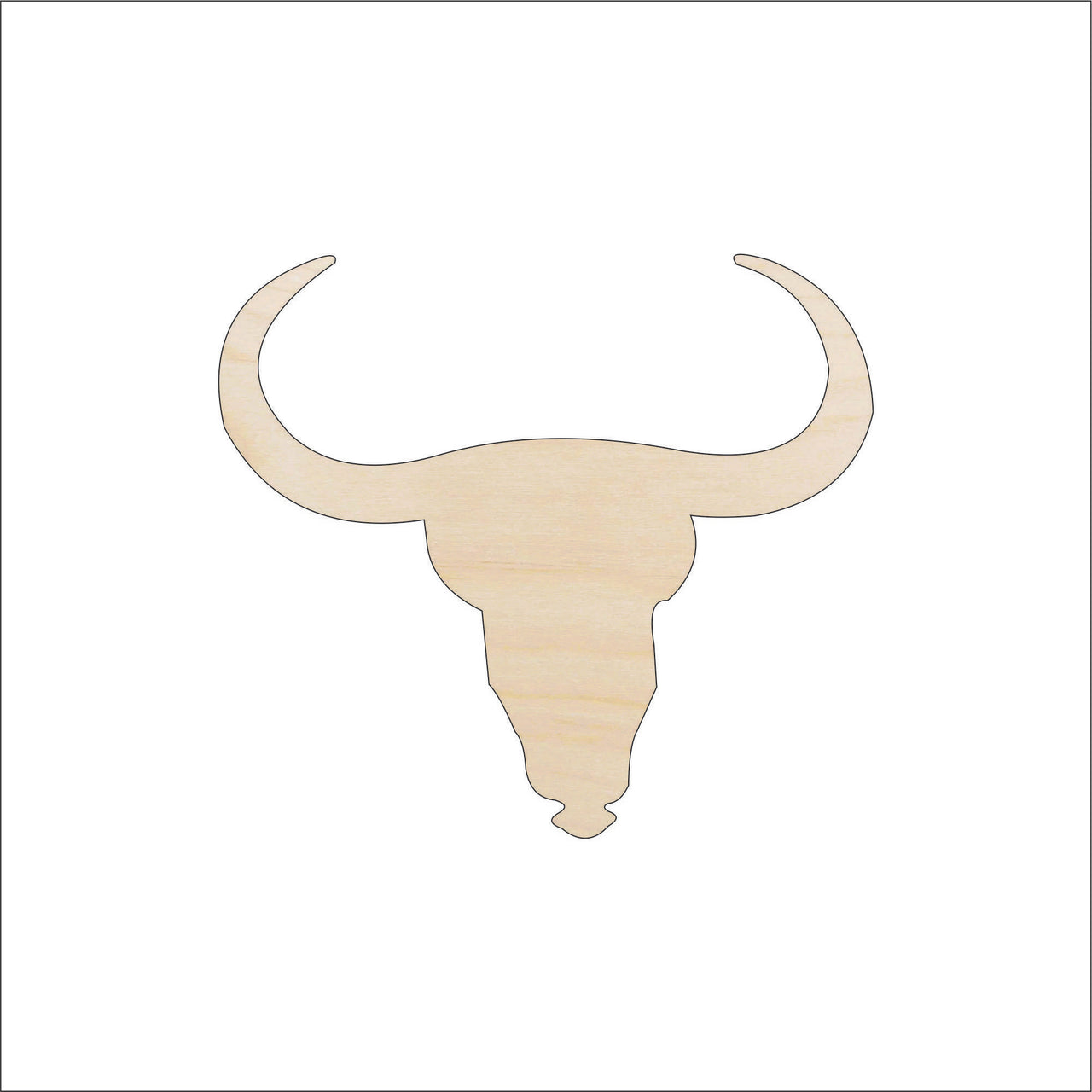 Cow Wood Craft Shape - Laser Cut Baltic Birch Unfinished DIY Wood Art Supplies COW6 - The Wood Shape Store