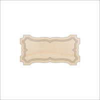 Banner - Wood Craft Shape - Laser Cut Baltic Birch Unfinished DIY Wood Art Supplies BNR47 - The Wood Shape Store