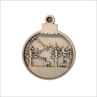 Deer 3D Laser Cut Ornament – Baltic Birch Wood Craft Supplies | DIY Wood Ornament Kit AN51 - The Wood Shape Store