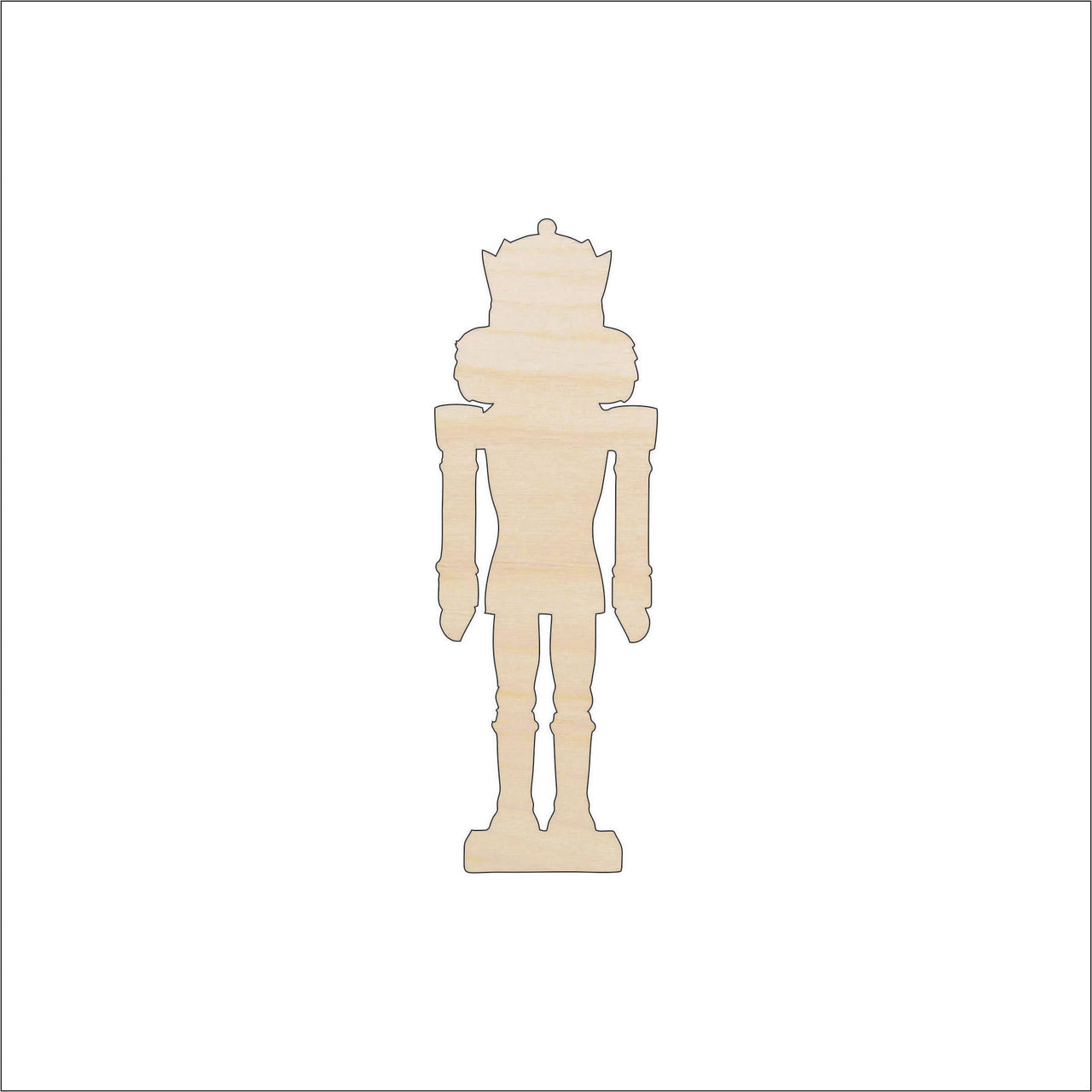 Nutcracker Wood Craft Shape - Laser Cut Baltic Birch Unfinished DIY Wood Art Supplies XMS5 - The Wood Shape Store