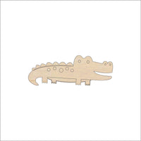 Alligator Wood Craft Shape - Laser Cut Baltic Birch Unfinished DIY Wood Art Supplies REP38 - The Wood Shape Store