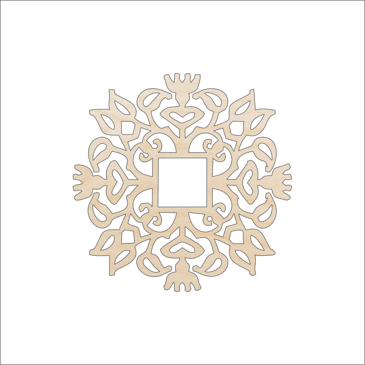 Design Wood Craft Shape - Laser Cut Baltic Birch Unfinished DIY Wood Art Supplies DSN16 - The Wood Shape Store