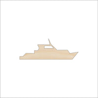 Boat Wood Craft Shape - Laser Cut Baltic Birch Unfinished DIY Wood Art Supplies BOT10 - The Wood Shape Store
